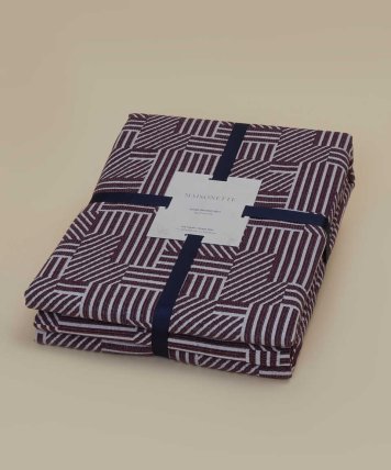 Maisonette - طقم أغطية سرير جاكار بنقوش هندسية
برقوقي