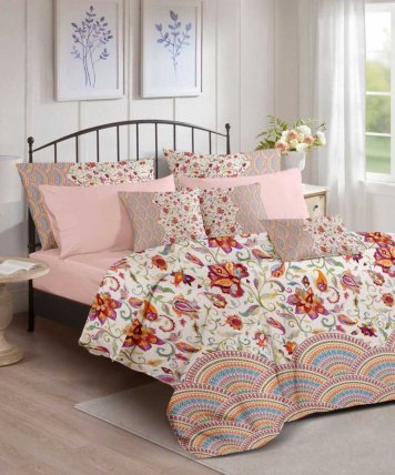 Maisonette - طقم غطاء لحاف بنقشة متعرجة