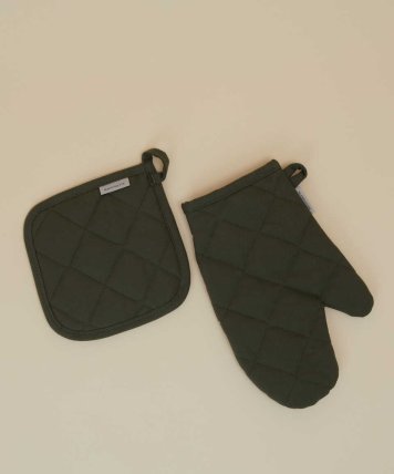 Maisonette - DENIM COLLECTION 2-PIECE KITCHEN SET 20X20/19X30
GREEN