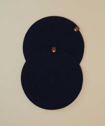 Maisonette - 2-Piece American Serving Set – 33 cm – Navy Blue