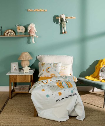 Maisonette - LITTLE SNAIL CHILDREN'S BEDSIDE COVER SET 100X150 COLORFUL