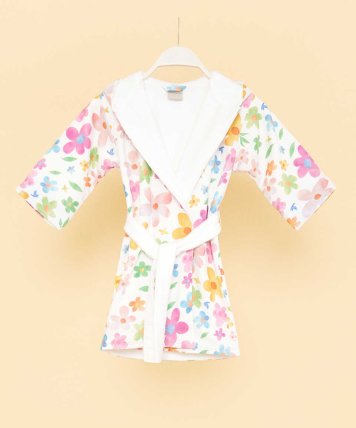 Maisonette - MINI FLOWER CHILDREN'S BATHROBE