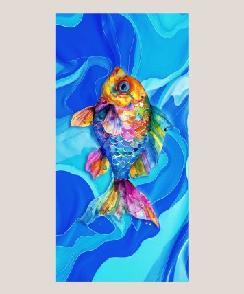 Maisonette - Пляжное полотенце с золотой рыбкой