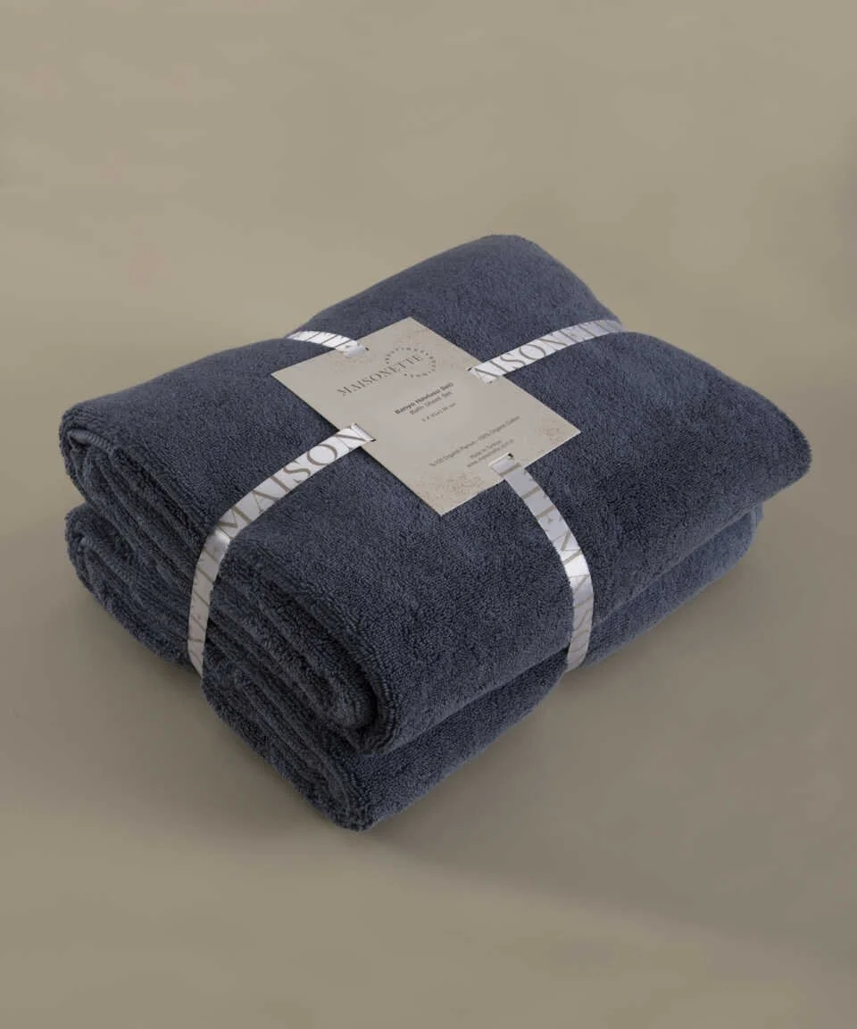 ELEGANCE BÜYÜK BOY BANYO HAVLUSU 2'Lİ SET