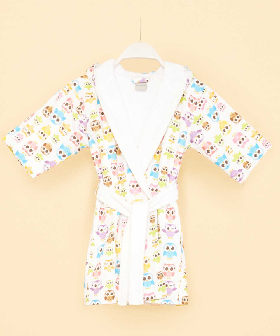BABY OWL CHILDREN'S BATHROBE - 1
