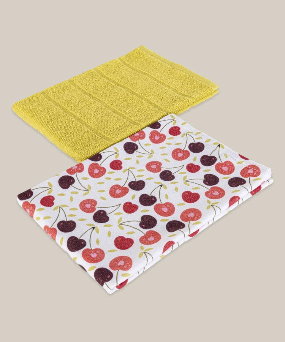 CHERRY 2-PIECE KITCHEN TOWEL