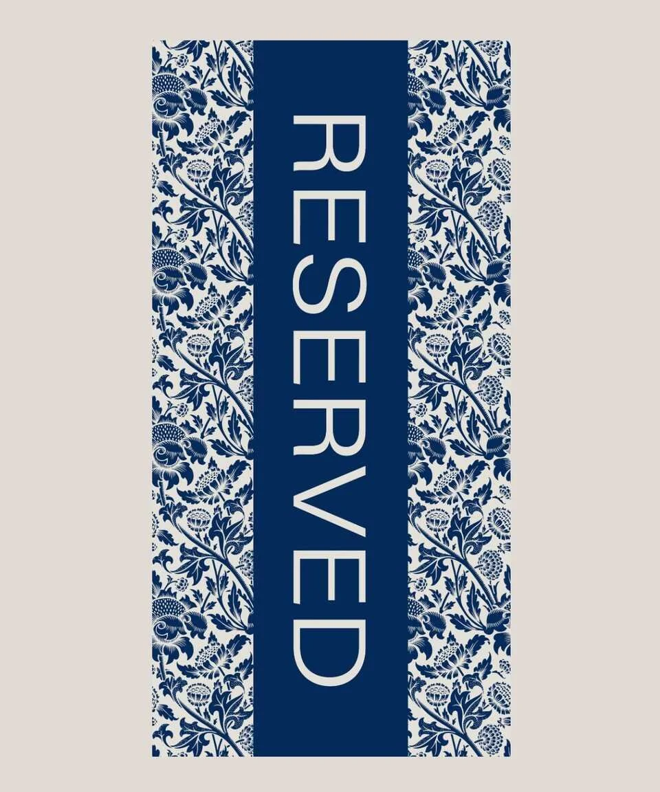 RESERVED BEACH TOWEL