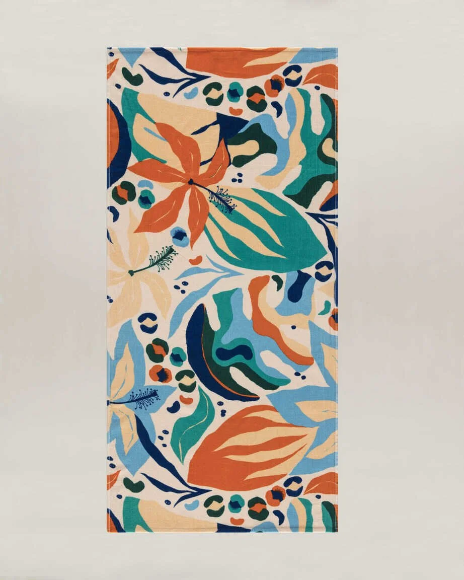 HAWAIIAN BEACH TOWEL 75X150 MULTI