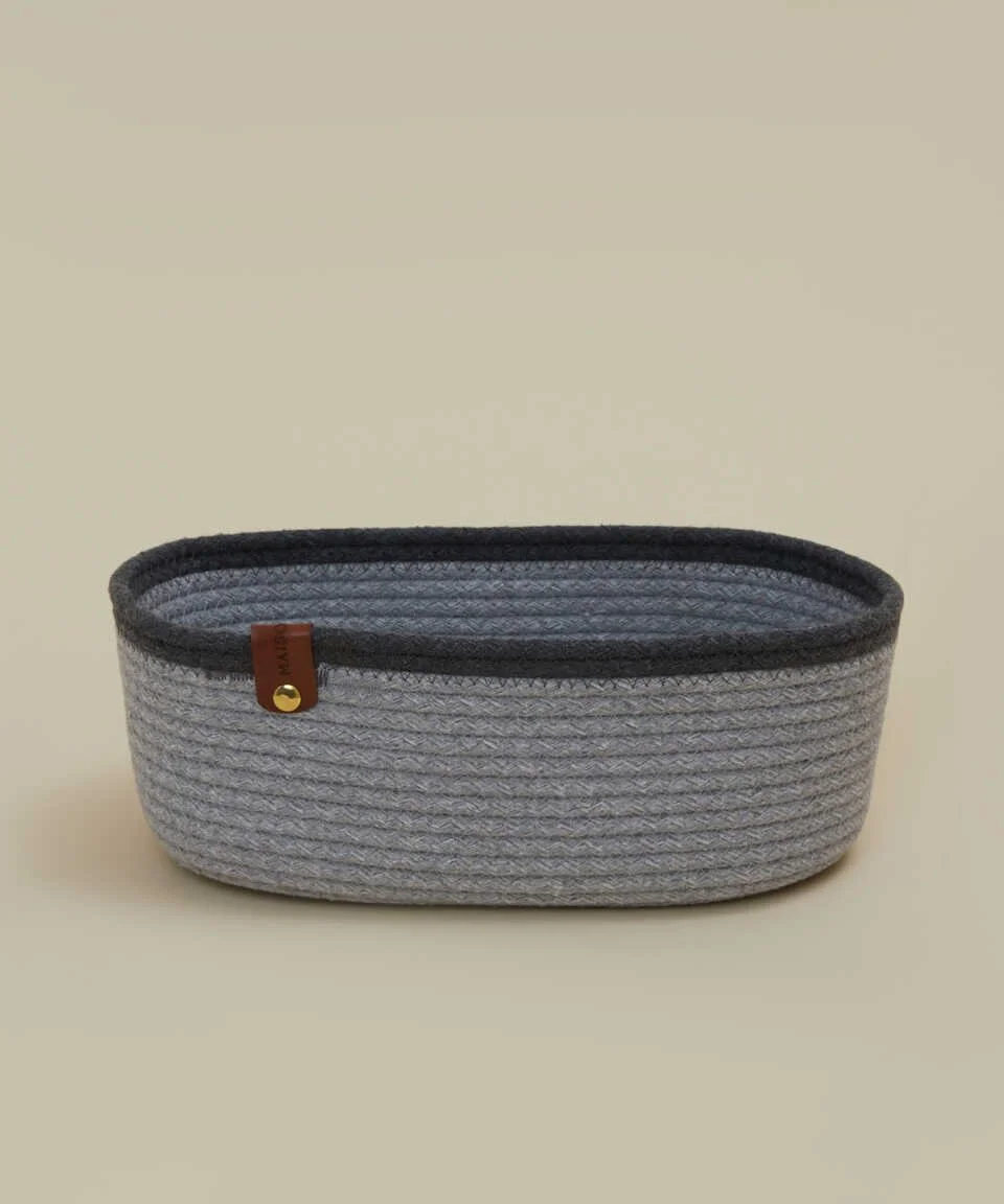RENKLİ SEPET 15X26X9 cm GRİ