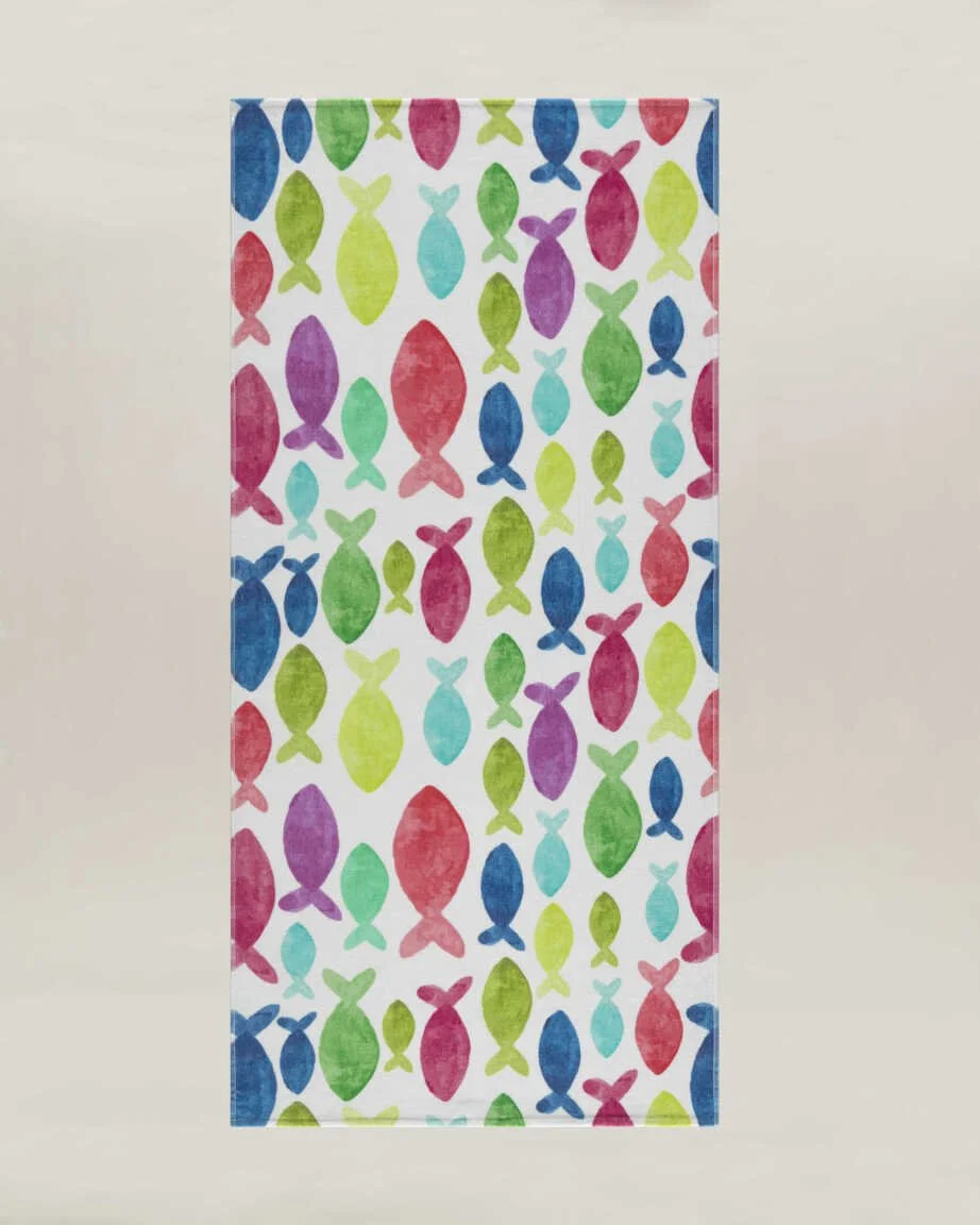 Пляжное полотенце Little Fish 75x150 Multi
